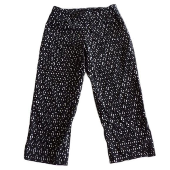 Zac & Rachel Black White‎ Stretchy Dress Capris  | Size 8 - Picture 1 of 8